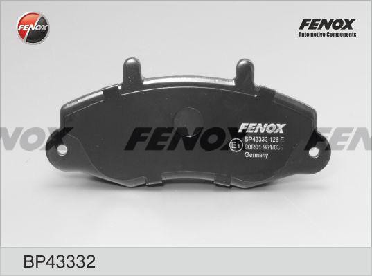 КОЛОДКИ ТОРМОЗНЫЕ ДИСКОВЫЕ ПЕРЕДНИЕ BP43332 FENOX