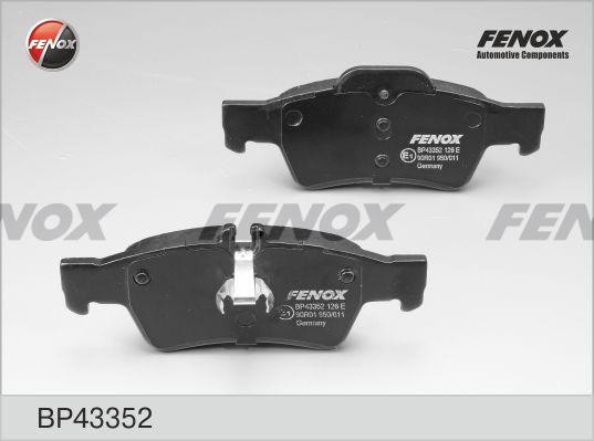 КОЛОДКИ ТОРМОЗНЫЕ ДИСКОВЫЕ ЗАДНИЕ BP43352 FENOX