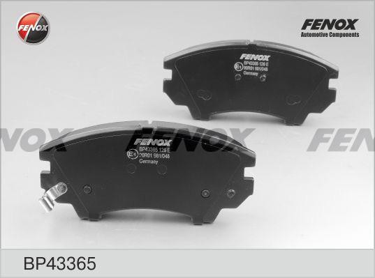КОЛОДКИ ТОРМОЗНЫЕ ДИСКОВЫЕ ПЕРЕДНИЕ BP43365 FENOX