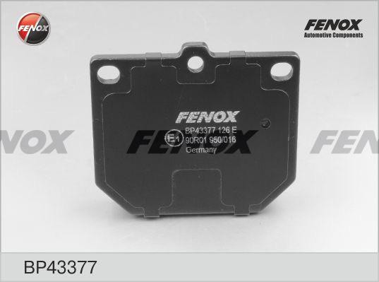 КОЛОДКИ ТОРМОЗНЫЕ ДИСКОВЫЕ ПЕРЕДНИЕ BP43377 FENOX