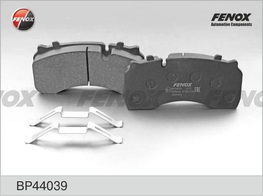 КОЛОДКИ ТОРМОЗНЫЕ ДИСКОВЫЕ ПЕРЕДНЕЙ ЗАДНЕЙ ОСИ WABCO  BP44039 FENOX