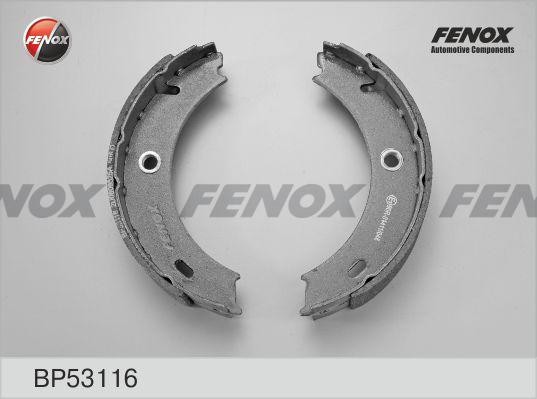 КОЛОДКИ ТОРМОЗНЫЕ БАРАБАННЫЕ СТОЯНОЧНОГО ТОРМОЗА BP53116 FENOX