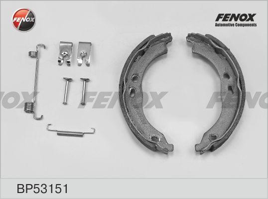 КОЛОДКИ ТОРМОЗНЫЕ БАРАБАННЫЕ СТОЯНОЧНОГО ТОРМОЗА BP53151 FENOX