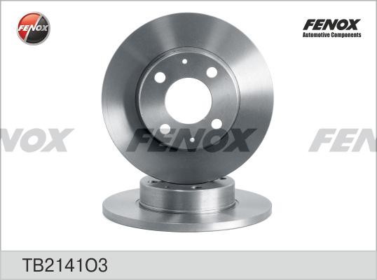 ДИСК ТОРМОЗНОЙ НЕ ВЕНТИЛИРУЕМЫЙ TB2141O3 FENOX