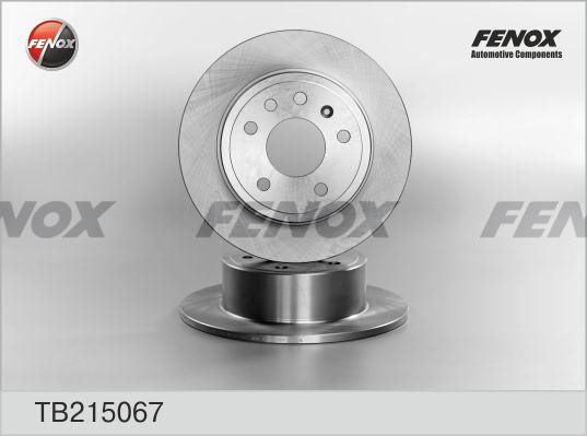ДИСК ТОРМОЗНОЙ ЗАДНИЙ TB215067 FENOX