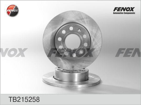 ДИСК ТОРМОЗНОЙ ЗАДНИЙ TB215258 FENOX