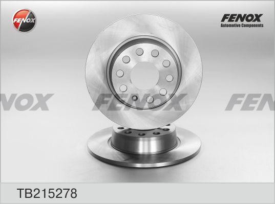 ДИСК ТОРМОЗНОЙ ЗАДНИЙ TB215278 FENOX