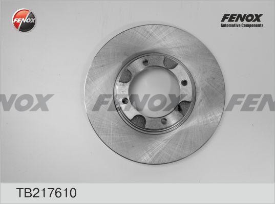 ДИСК ТОРМОЗНОЙ ПЕРЕДНИЙ TB217610 FENOX