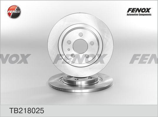 ДИСК ТОРМОЗНОЙ ЗАДНИЙ TB218025 FENOX