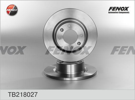 ДИСК ТОРМОЗНОЙ ЗАДНИЙ TB218027 FENOX
