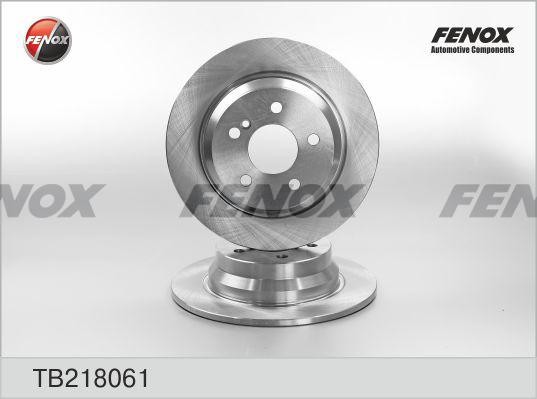 ДИСК ТОРМОЗНОЙ ЗАДНИЙ TB218061 FENOX