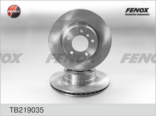 ДИСК ТОРМОЗНОЙ ПЕРЕДНИЙ TB219035 FENOX