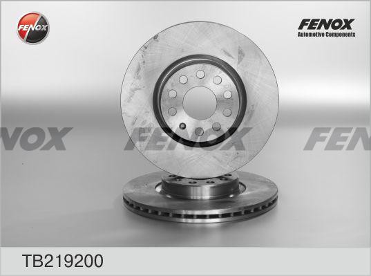 ДИСК ТОРМОЗНОЙ ПЕРЕДНИЙ TB219200 FENOX