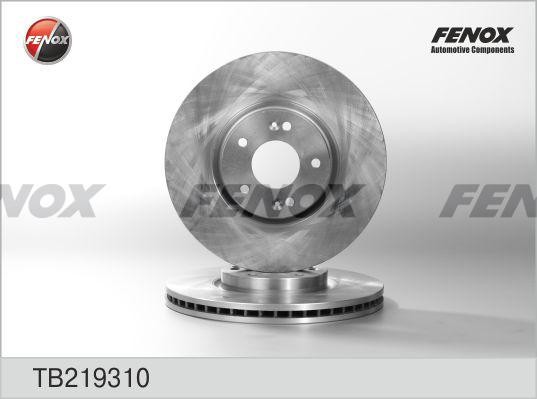 ДИСК ТОРМОЗНОЙ ПЕРЕДНИЙ TB219310 FENOX