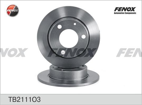 ДИСК ТОРМОЗНОЙ НЕ ВЕНТИЛИРУЕМЫЙ TB2111O3 FENOX