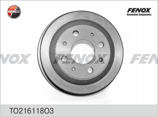 БАРАБАН ТОРМОЗНОЙ TO216118O3 FENOX