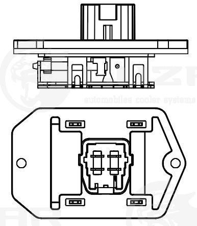 Резистор электровентилятора отопителя
