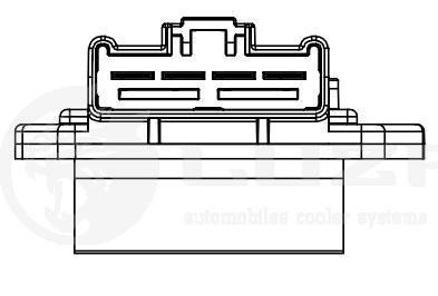 Резистор электровентилятора отопителя