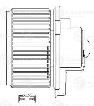 Электровентилятор отопителя LFH1950 LUZAR