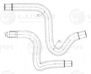 Комплект патрубков отопителя EPDM LPKH0190 LUZAR