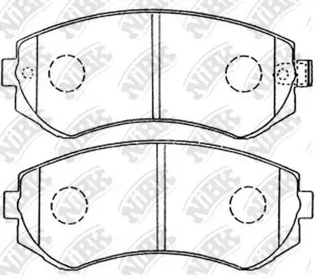 Колодки тормозные дисковые PN2199 NIBK