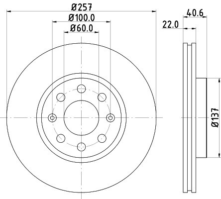 Диск тормозной 8DD 355 112-581 PAGID