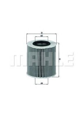 Фильтр масляный двигателя OX166/1D MAHLE