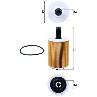 Фильтр масляный двигателя OX 188D ECO MAHLE
