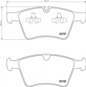 Колодки тормозные дисковые P50115 BREMBO