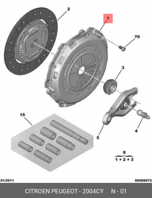 Корзина сцепления 2004 CY CITROEN