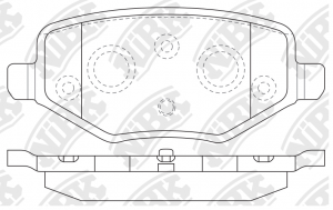 Колодки тормозные дисковые PN0698 NIBK