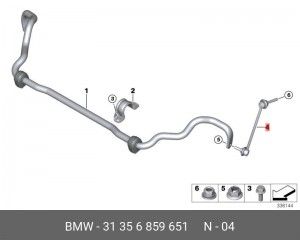 Стойка стабилизатора 31 35 6 859 651 BMW