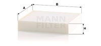 Фильтр салона CU 1830 MANN FILTER