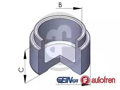 Поршень тормозного суппорта D025127 AUTOFREN SEINSA