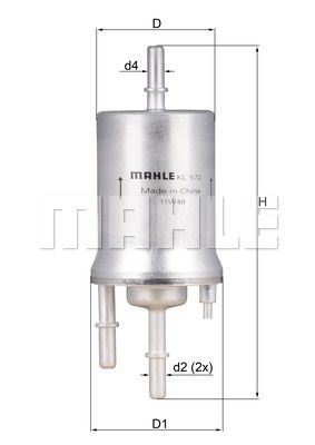 Фильтр воздушный LX556 MAHLE