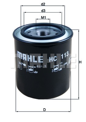 Фильтр масляный гидравлической системы HC113 MAHLE