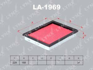 Фильтр воздушный LA-1969 LYNXAUTO