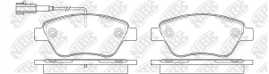 Колодки тормозные дисковые PN0211W NIBK