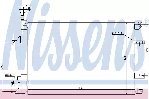 Радиатор кондиционера 940103 NISSENS