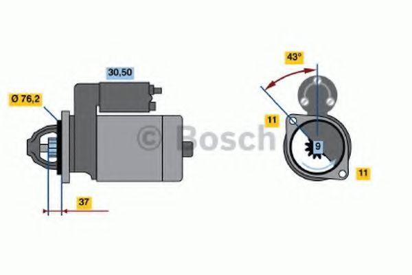 Стартер 0 001 108 203 BOSCH