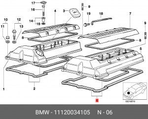 Прокладки ДВС (комплект) 11 12 0 034 105 BMW