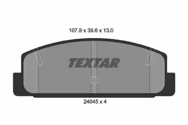 Колодки тормозные дисковые 2404501 TEXTAR