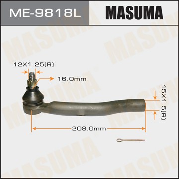 Наконечник рулевой тяги ME9818L MASUMA