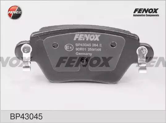 КОЛОДКИ ТОРМОЗНЫЕ ДИСКОВЫЕ ЗАДНИЕ BP43045 FENOX