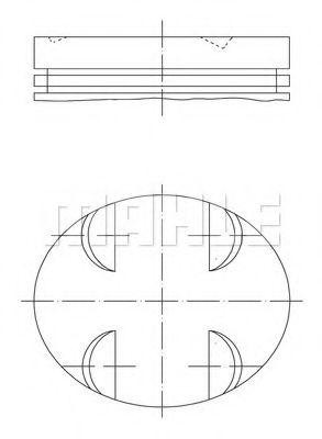 Поршень ДВС 005 24 00 MAHLE