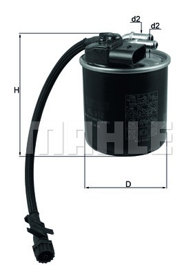 Фильтр топливный KL912 MAHLE