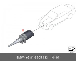 Датчик температуры наружного воздуха 65 81 6 905 133 BMW
