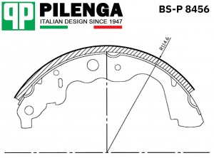 Колодки тормозные барабанные BSP8456 PILENGA