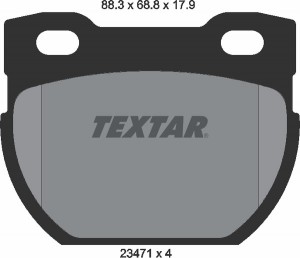 Колодки тормозные дисковые 2347103 TEXTAR