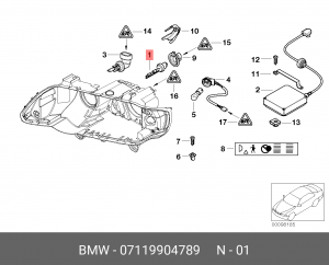 Лампа 07 11 9 904 789 BMW